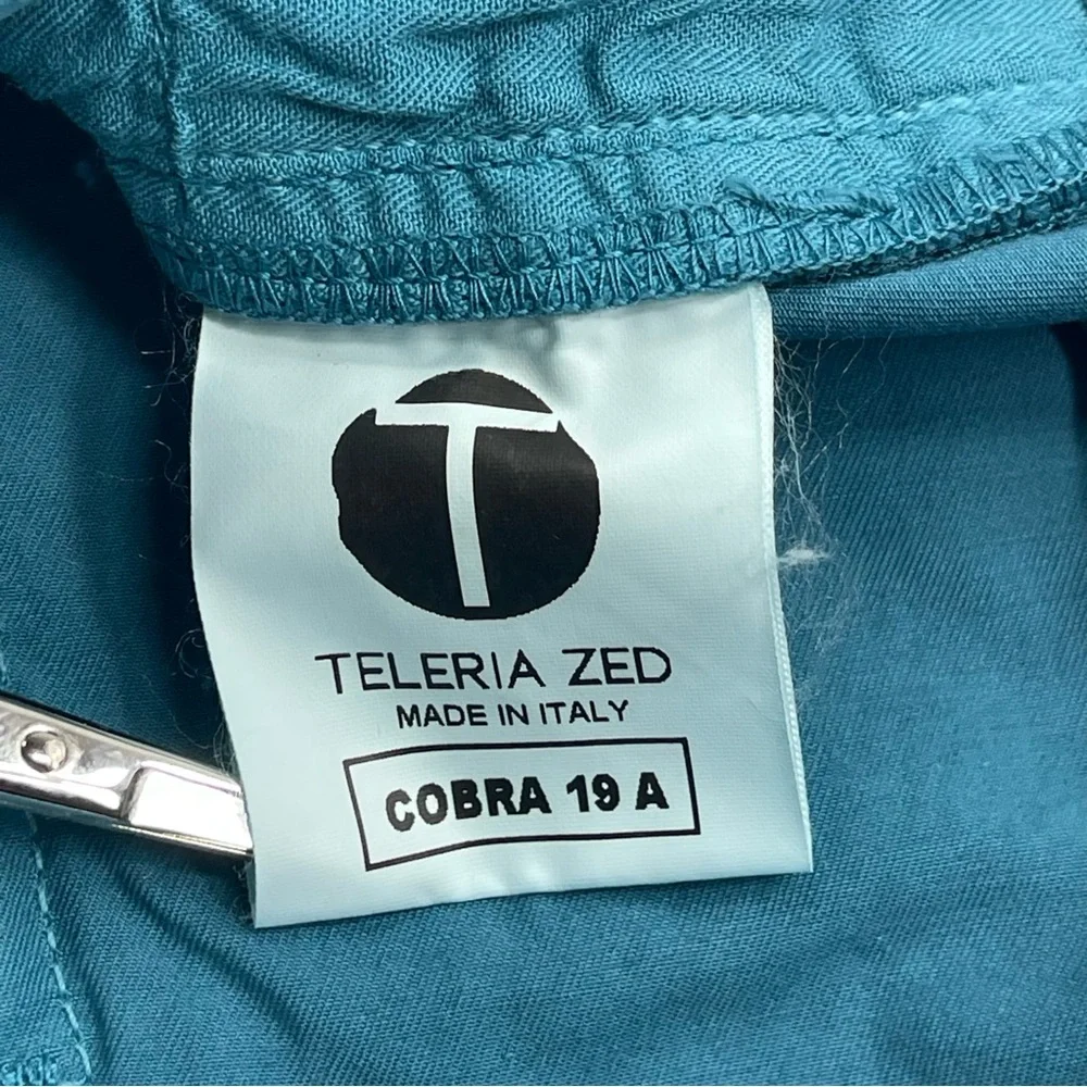 TALERIA ZED Men's Casual Straight Leg Teal Blue 5-Pocket Pants Size 36 x 27.5